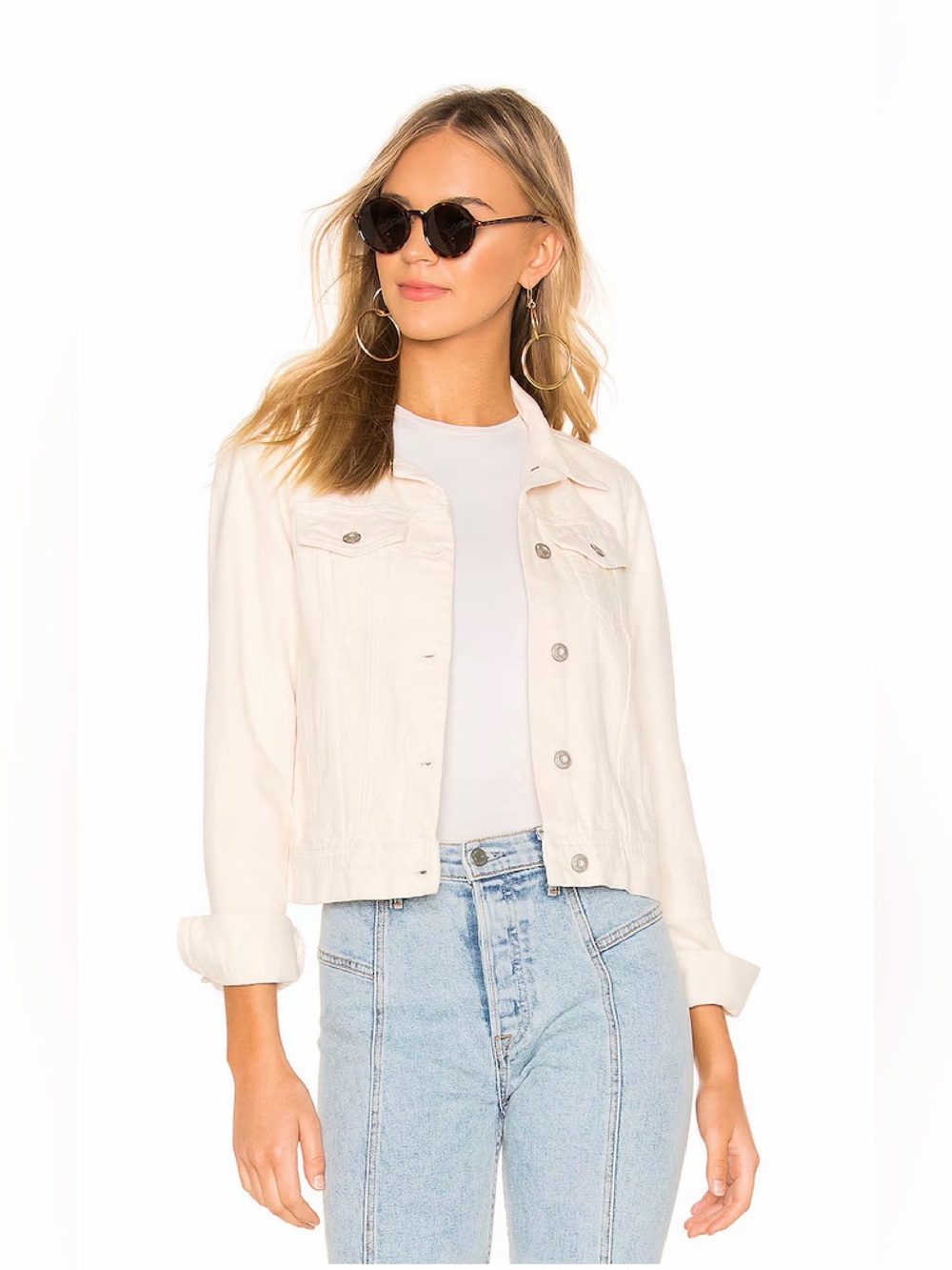 FREE PEOPLE Rumors Denim Jean Jacket S